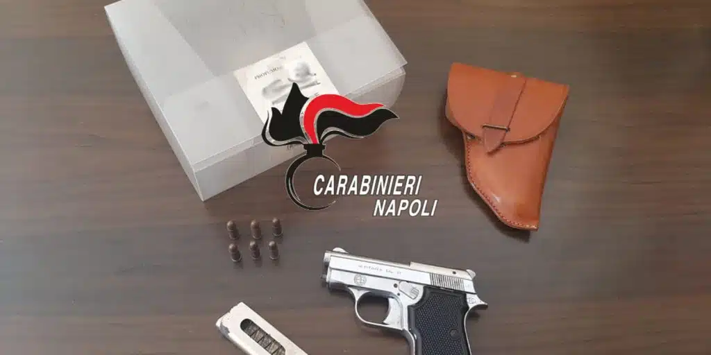 agerola pistola clandestina arrestato oggi 18 aprile