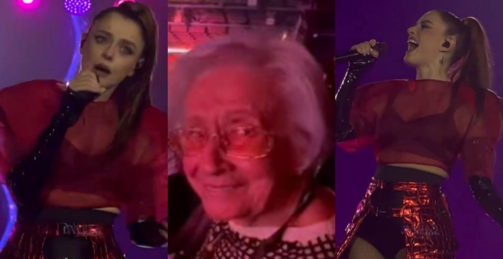 concerto Annalisa zia Mariuccia fan 94 anni