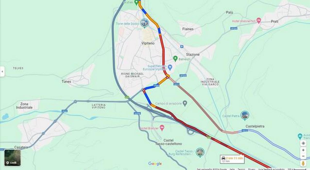 google maps chiude errore autostrada brennero correzione dopo 24 ore