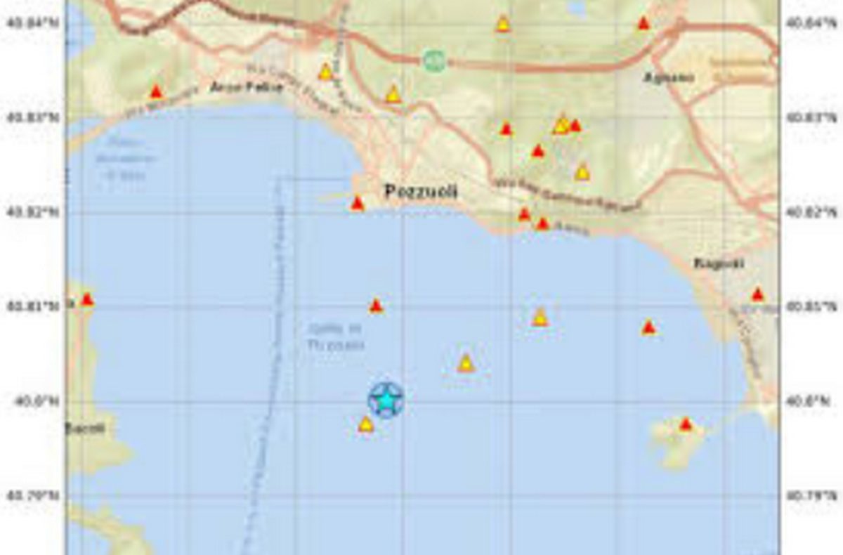sciame sismico campi flegrei oggi 12 maggio
