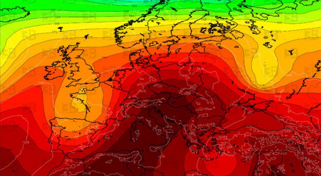 anticiclone africano minosse domani 17 giugno temperature