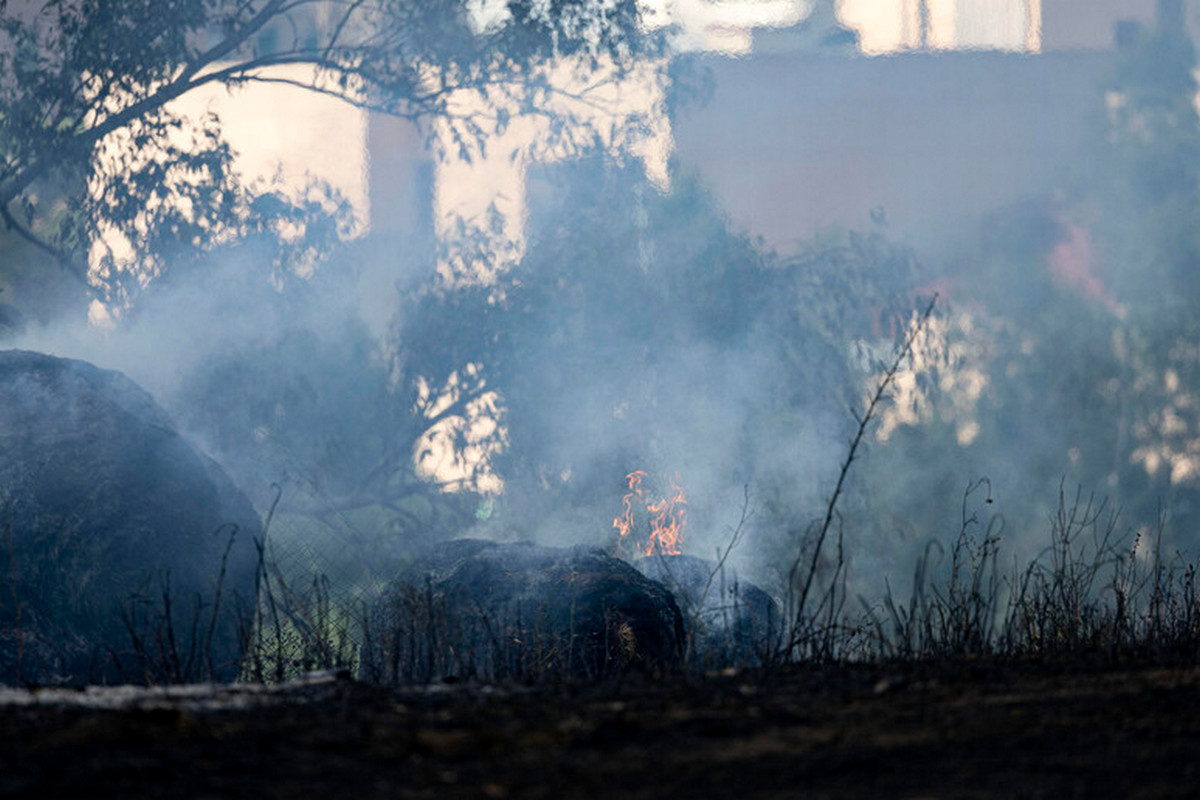 roma maxi rogo casal lumbroso colonna fumo