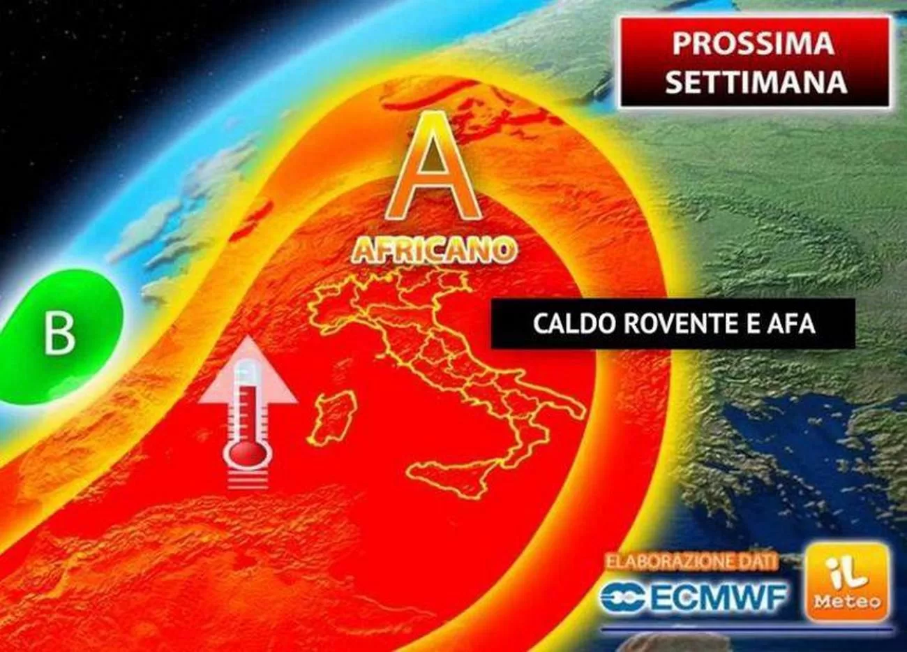 Meteo Italia caldo incubo settimana 15 luglio