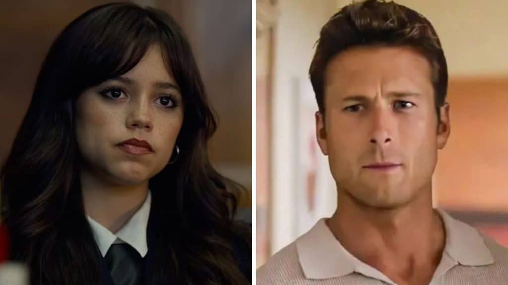 Jenna Ortega Glen Powell film segreto