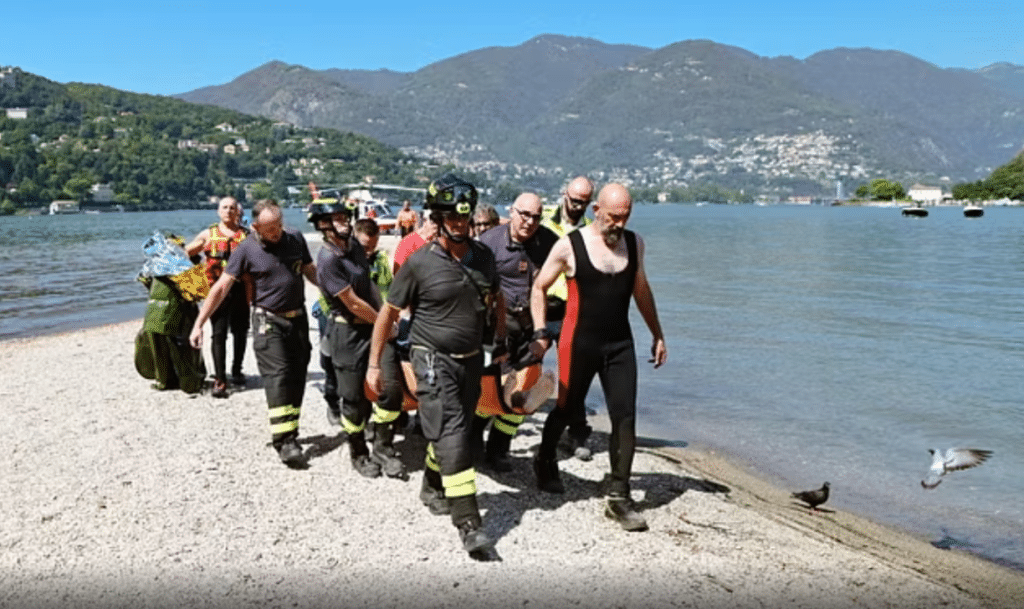 malore lago Maggiore morto