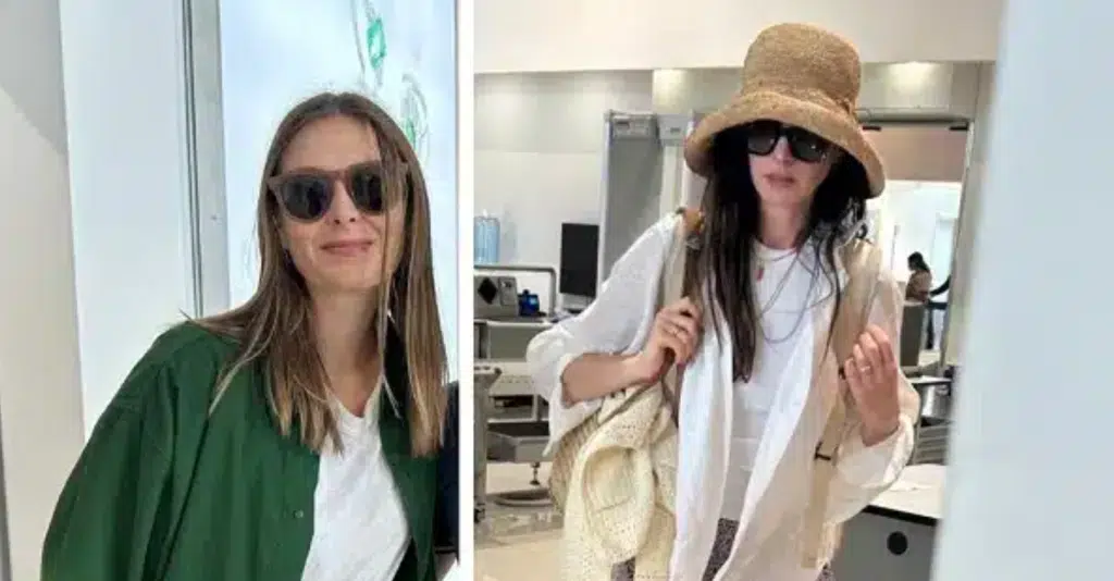 Maria Sharapova Anne Hathaway aeroporto Salerno