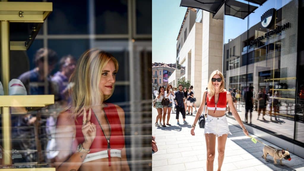 chiara ferragni chiuso negozio