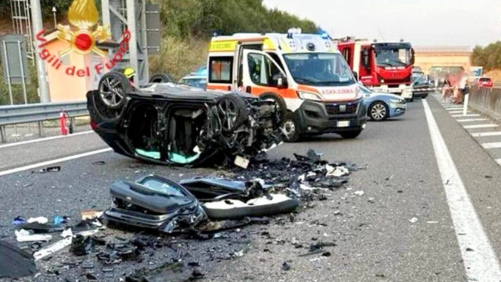 Brescia incidente autostrada auto