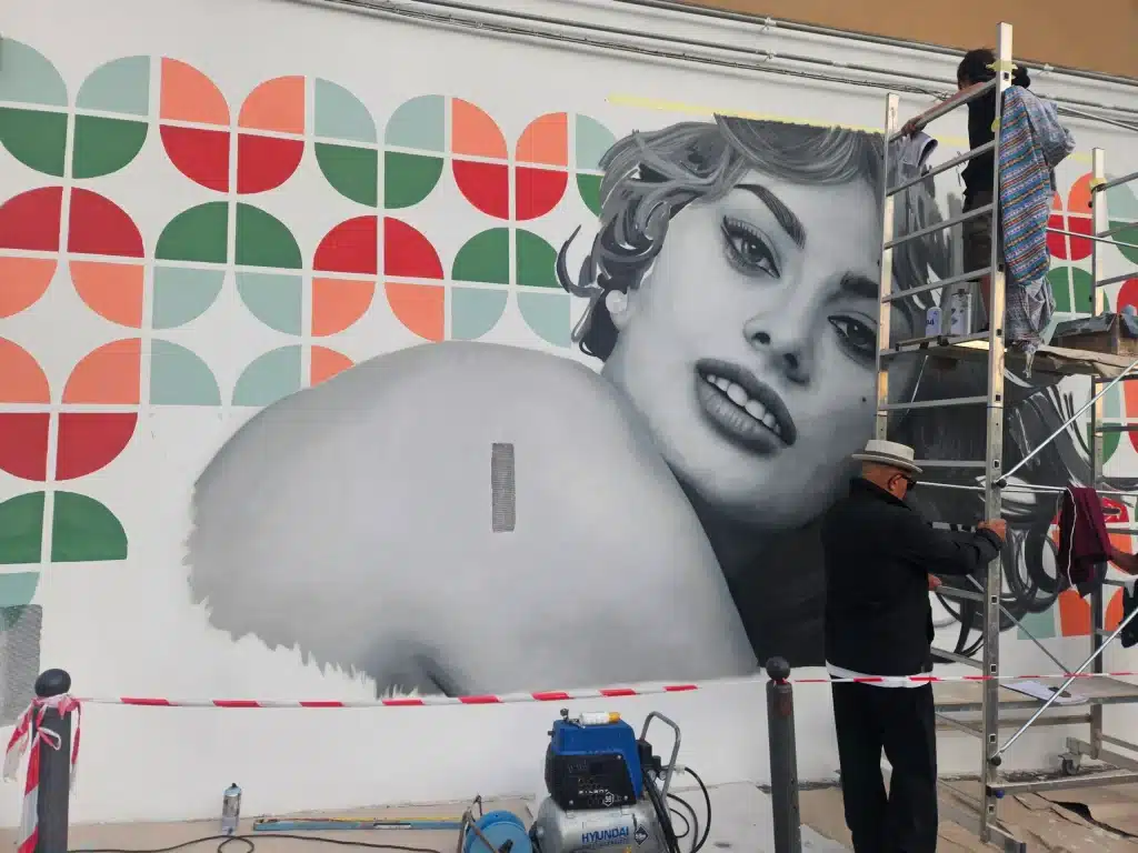 Sophia Loren murales Pozzuoli