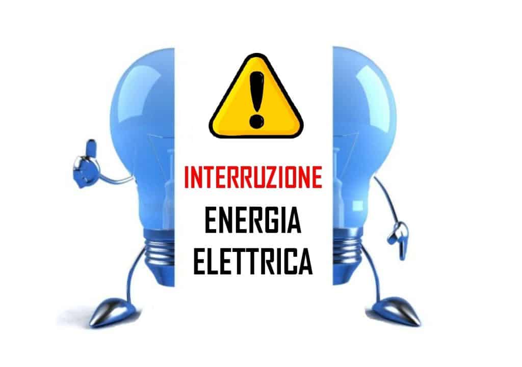 Avviso interruzione elettrica