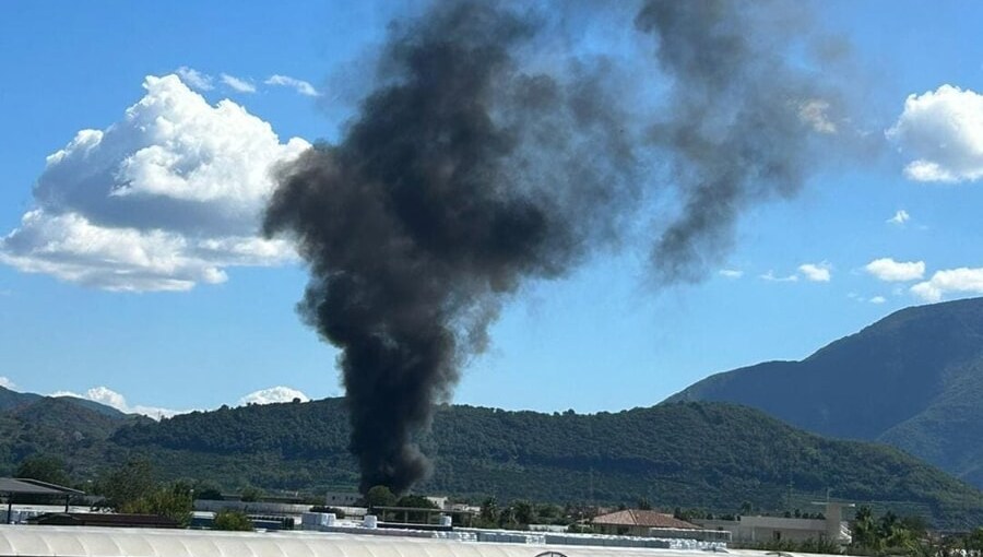 incendio san valentino torio sindaco chiudete finestre