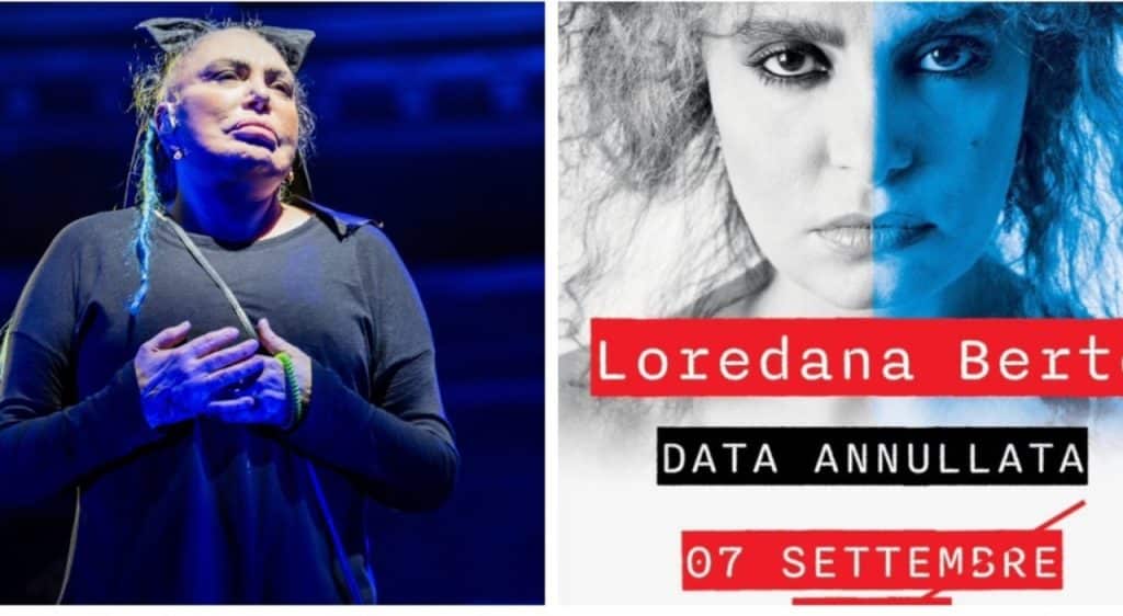 Loredana Bertè annulla concerto problemi salute