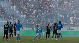 scontri cagliari napoli commenti offensivi giornalista