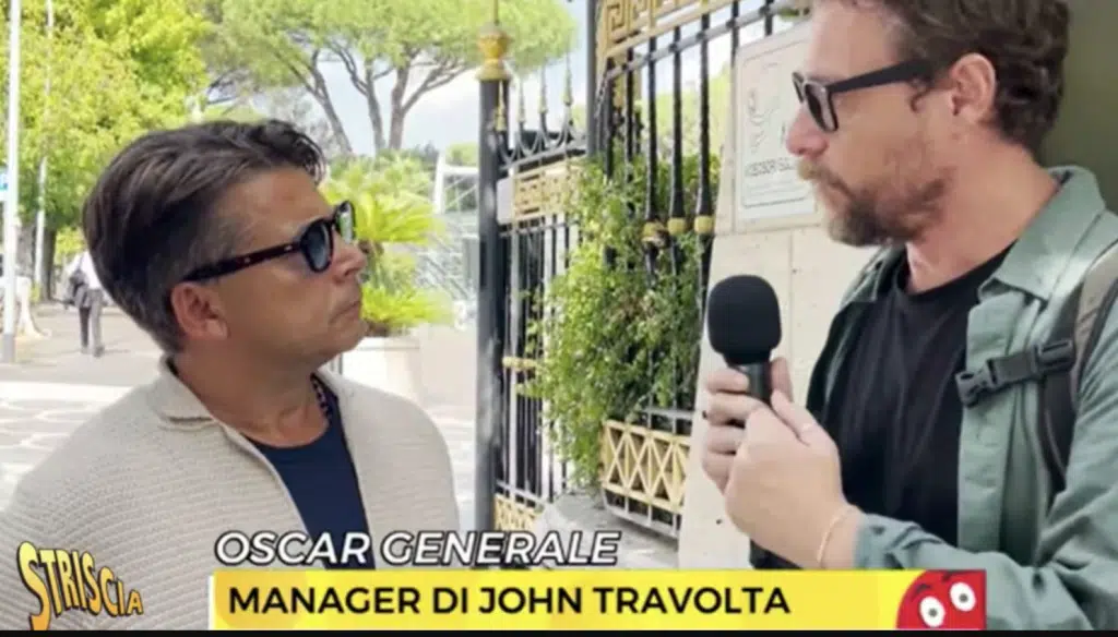 caso travolta sanremo manager