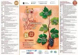 Velletri, ecco il programma della 93esima Festa dell’Uva e dei Vini