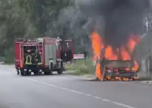 battipaglia incendio auto litoranea