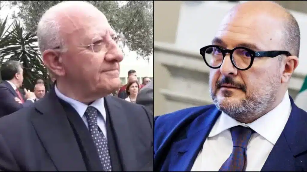 De Luca continua a punzecchiare Sangiuliano sul caso Boccia