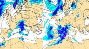 allerta meteo temporali italia vortice mediterraneo