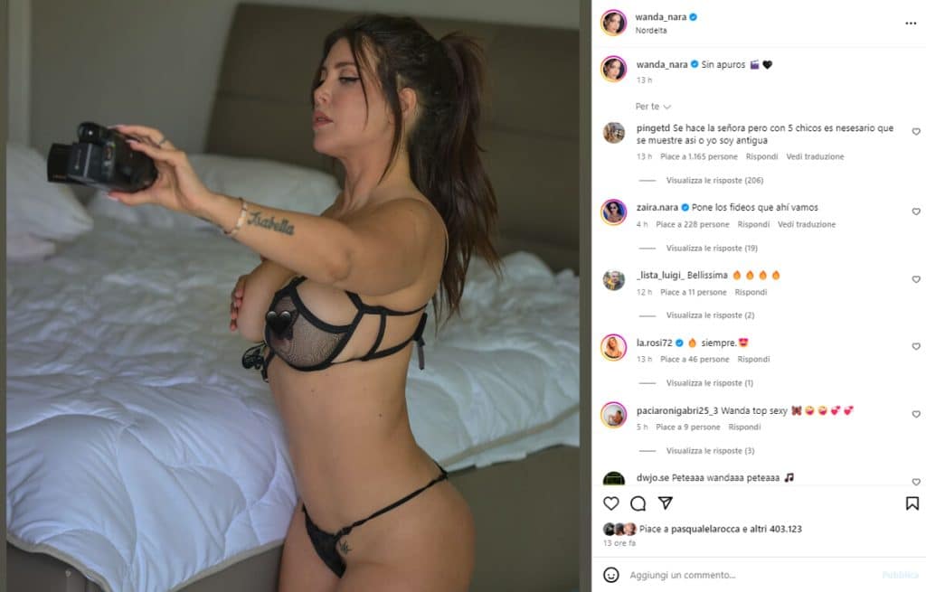 wanda nara foto estrema instagram