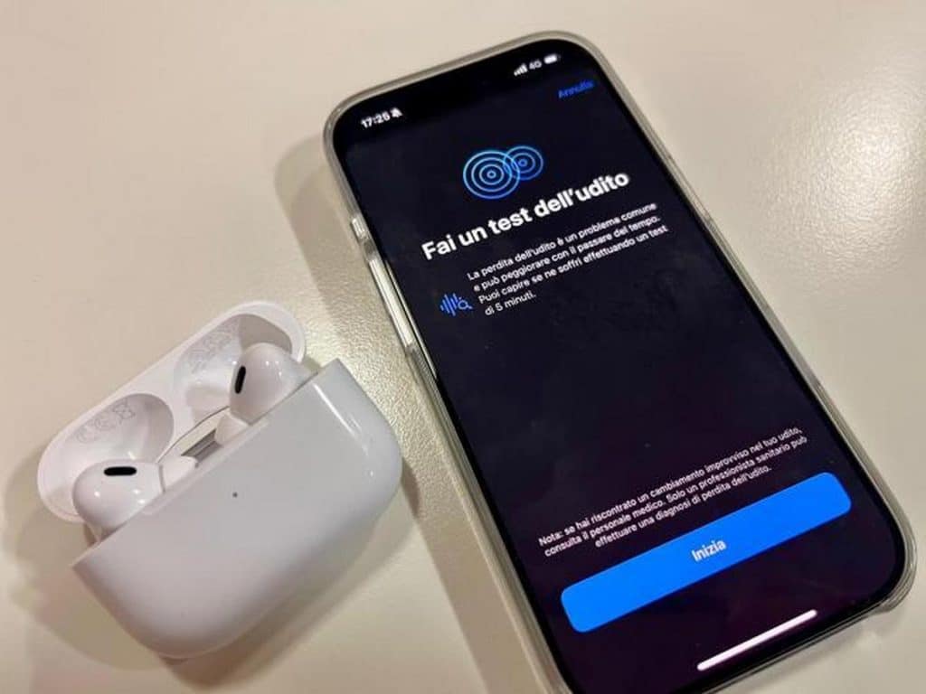 apple test udito AirPods pro 2 come funziona