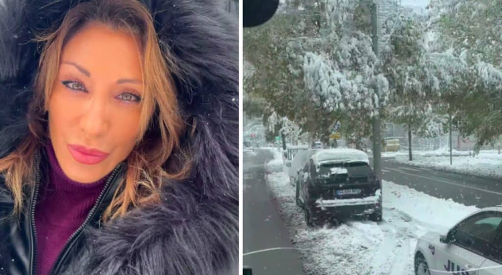 sabrina salerno bloccata neve