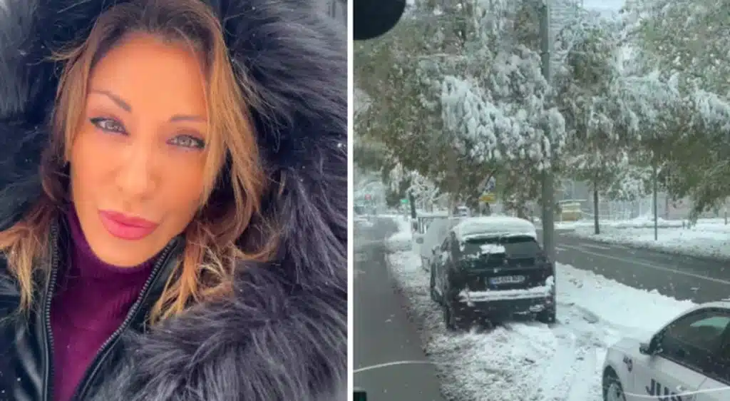 sabrina salerno bloccata neve