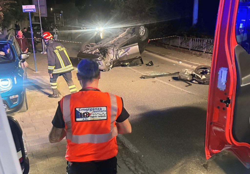 Incidente a Sant'Eustachio: un ferito, sul posto i vigili del fuoco