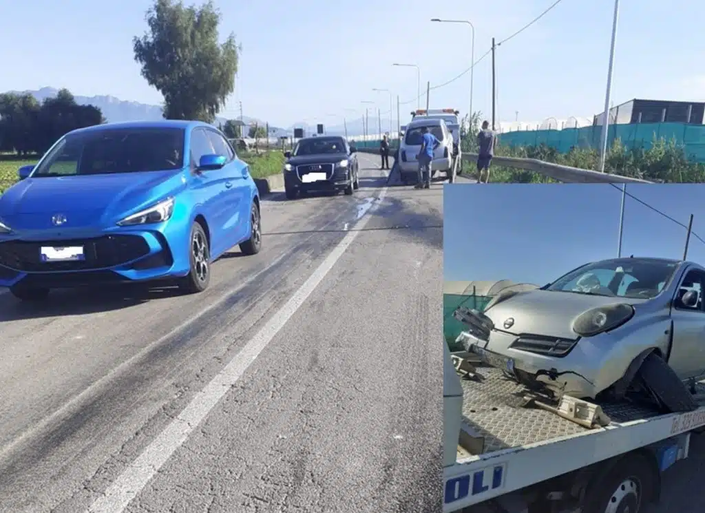 battipaglia auto contro muretto 1 novembre