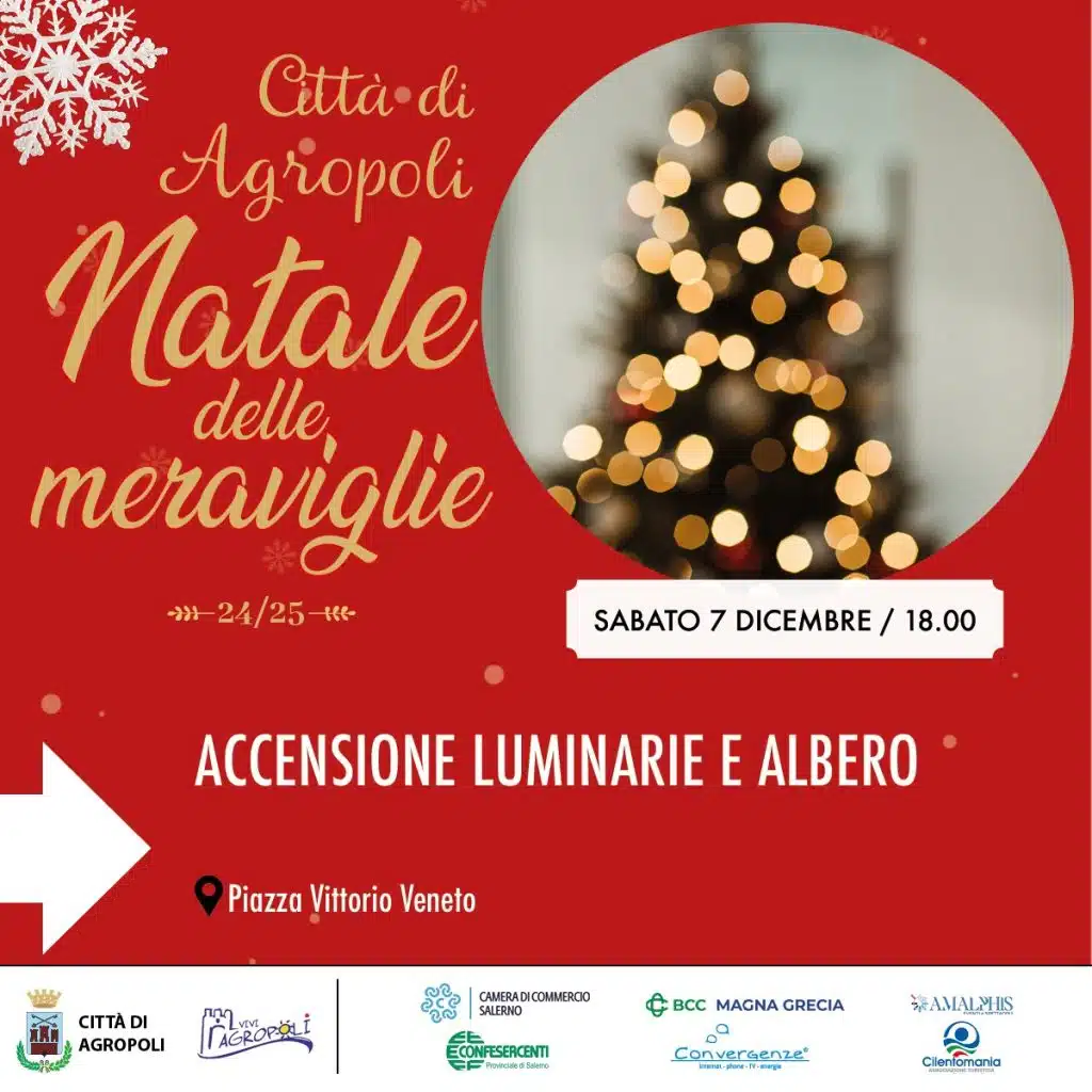 Agropoli, Natale delle Meraviglie: il programma 2024/2025