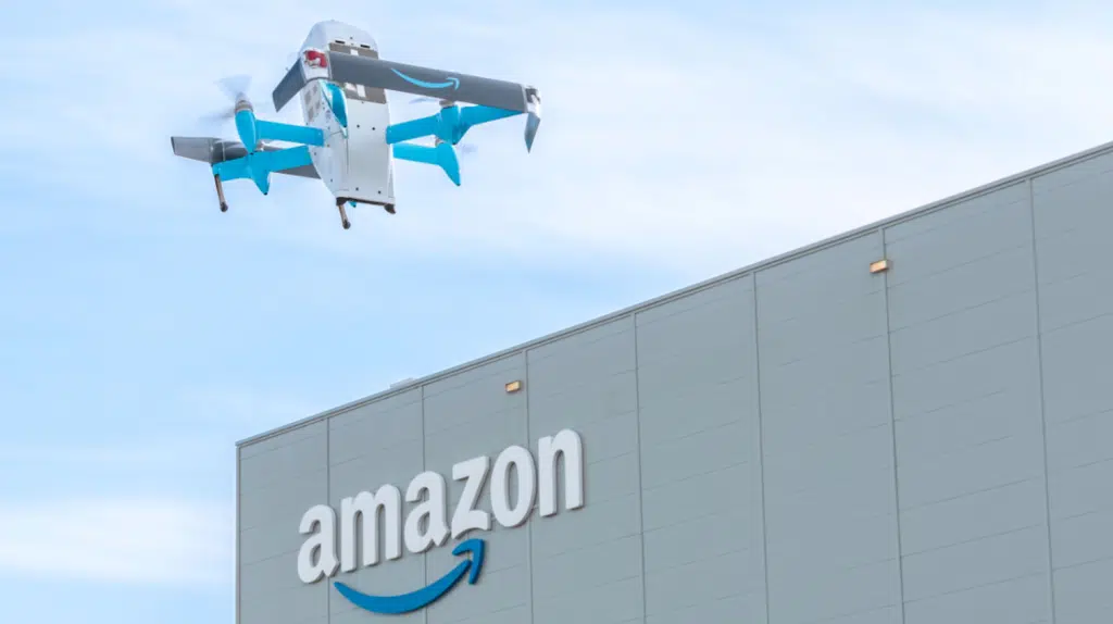 Amazon consegne droni 2025 Italia