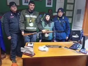 serre bracconaggio sequestro armi denuncia