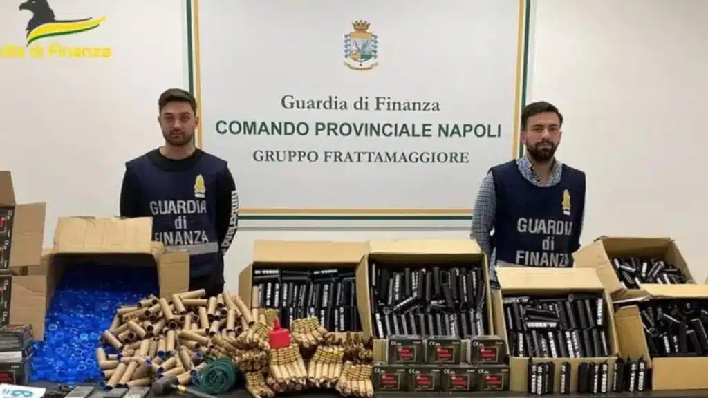 sequestro fuochi artificio afragola arresto