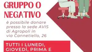 emergenza sangue appello avis agropoli