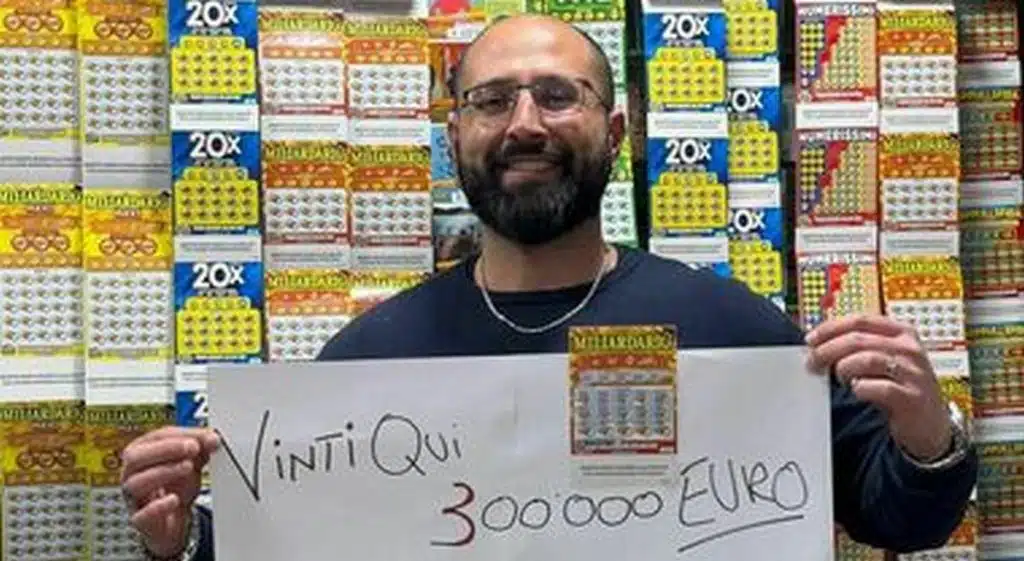 Vince 300mila euro Gratta Vinci fortuna tappa Frosinone