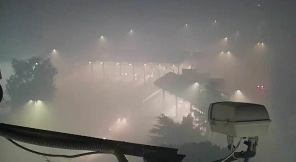 perché oggi nebbia strade campania