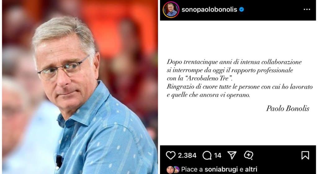 Paolo Bonolis lascia Lucio Presta dopo 35 anni