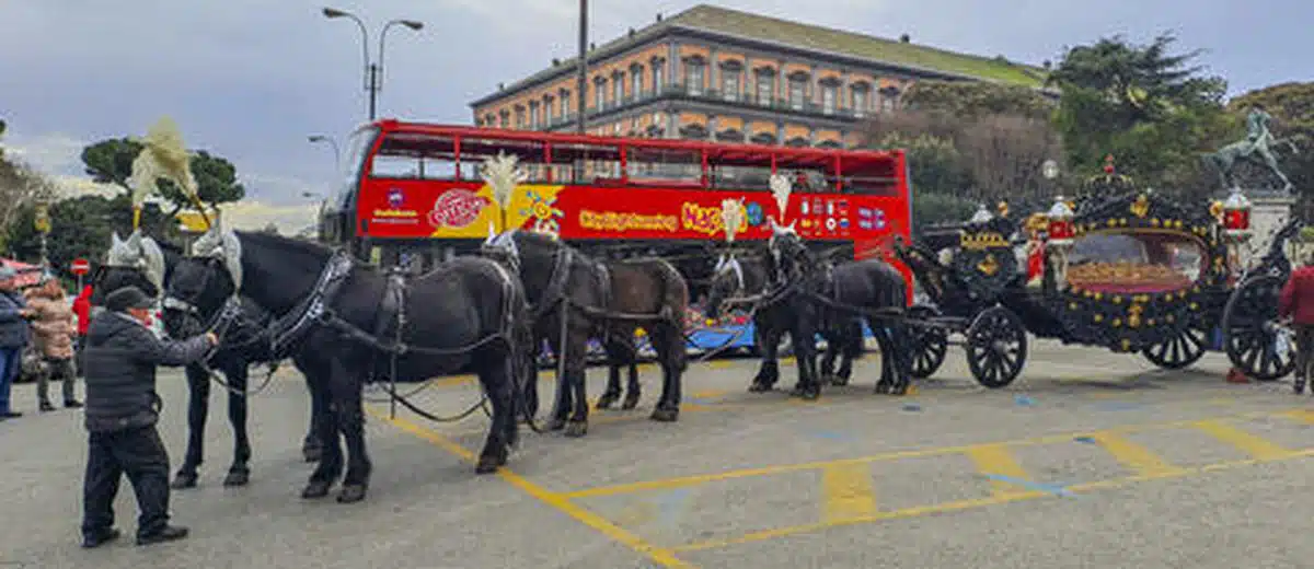 Napoli carrozza funerali 15enne Quartieri Spagnoli