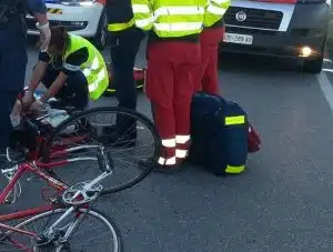 villa literno ciclista morto malore