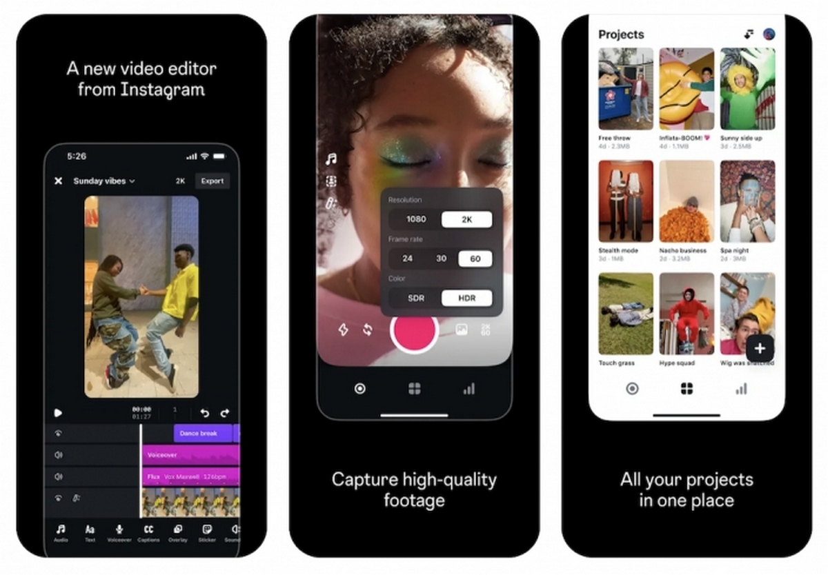 instagram nuova app edits come funziona