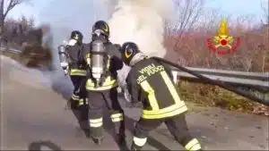 Foto dei vigili del fuoco