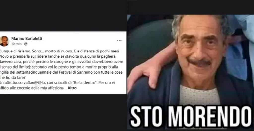 Marino Bartoletti morto fake news