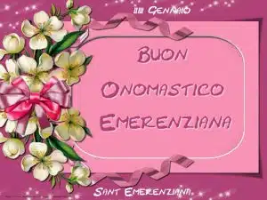 Buon onomastico Emergenziana