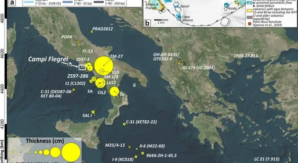 napoli eruzioni potenti campi flegrei scoperta