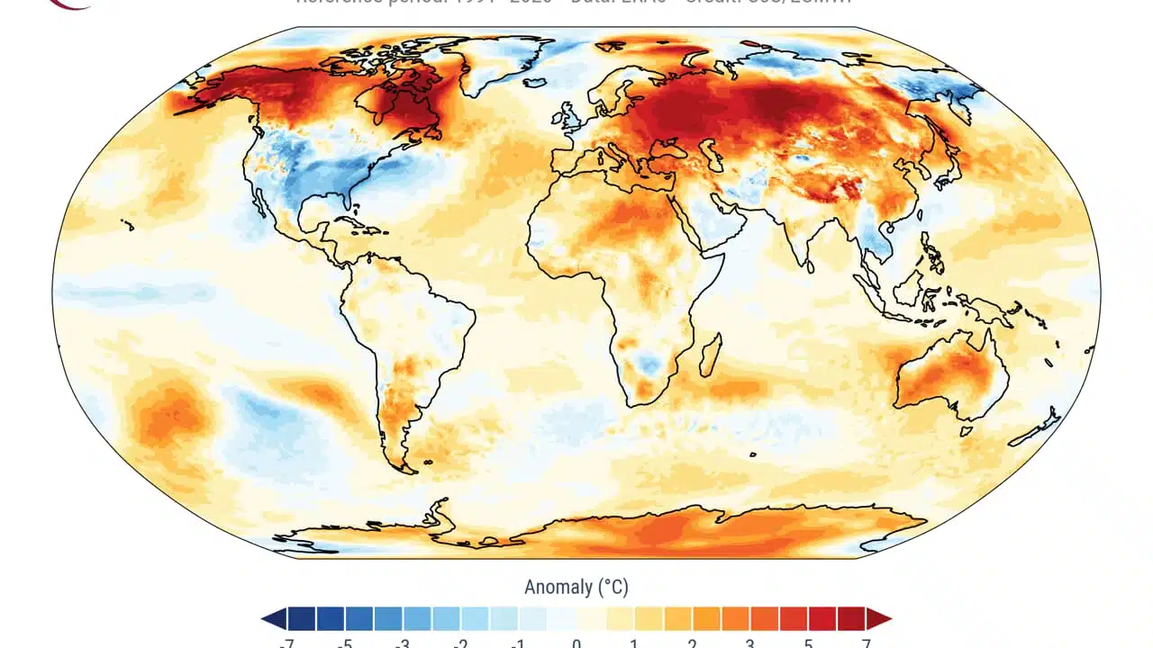 gennaio 2025 più caldo storia copernicus