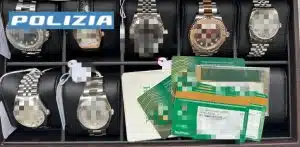 caserta sequestro orologi influencer