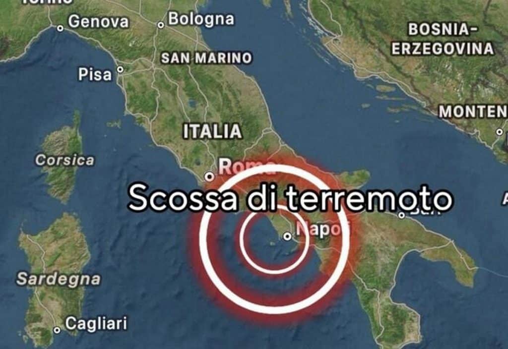 Scossa di terremoto nel Salernitano: sisma di magnitudo 2.1 sveglia la popolazione