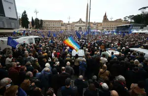 manifestazione europa roma proteste