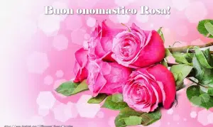 buon onomastico rosa