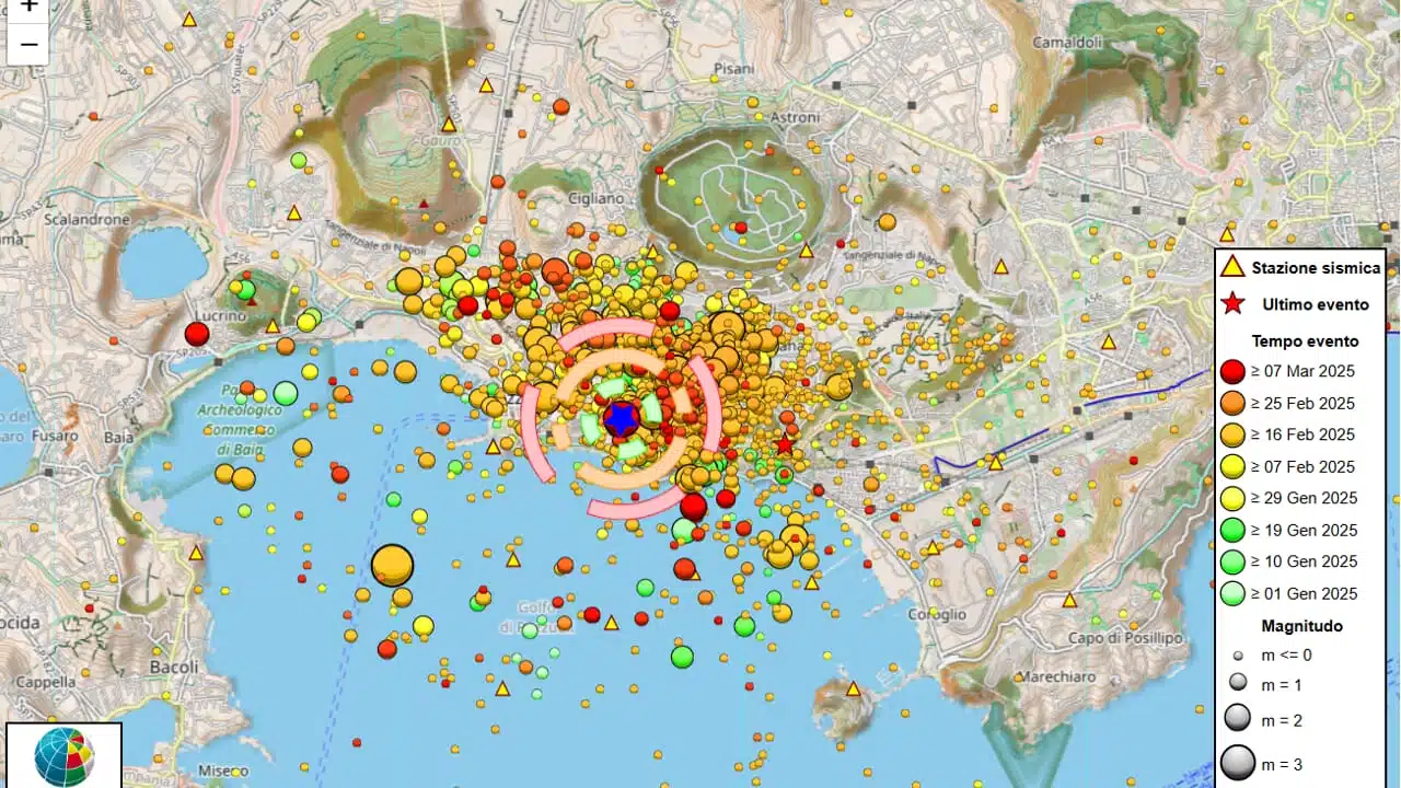 Terremoto ai Campi Flegrei: registrata una delle scosse più forti degli ultimi anni